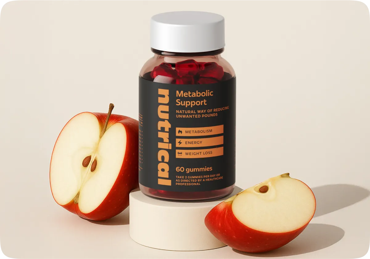 Emballage du produit Nutrical avec des gommes